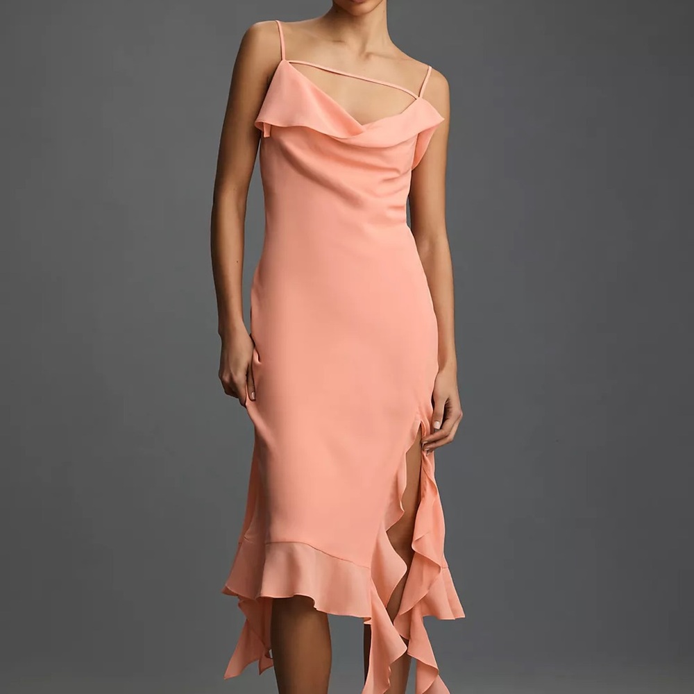 MareMare Peach Ruffle Dress